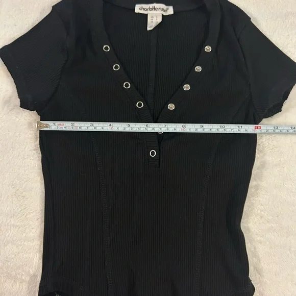 Charlotte Russe 3 Piece Bundle Apparel Tops Red Sz M Gray Sz S,Black Sz S y2k - Picture 6 of 10